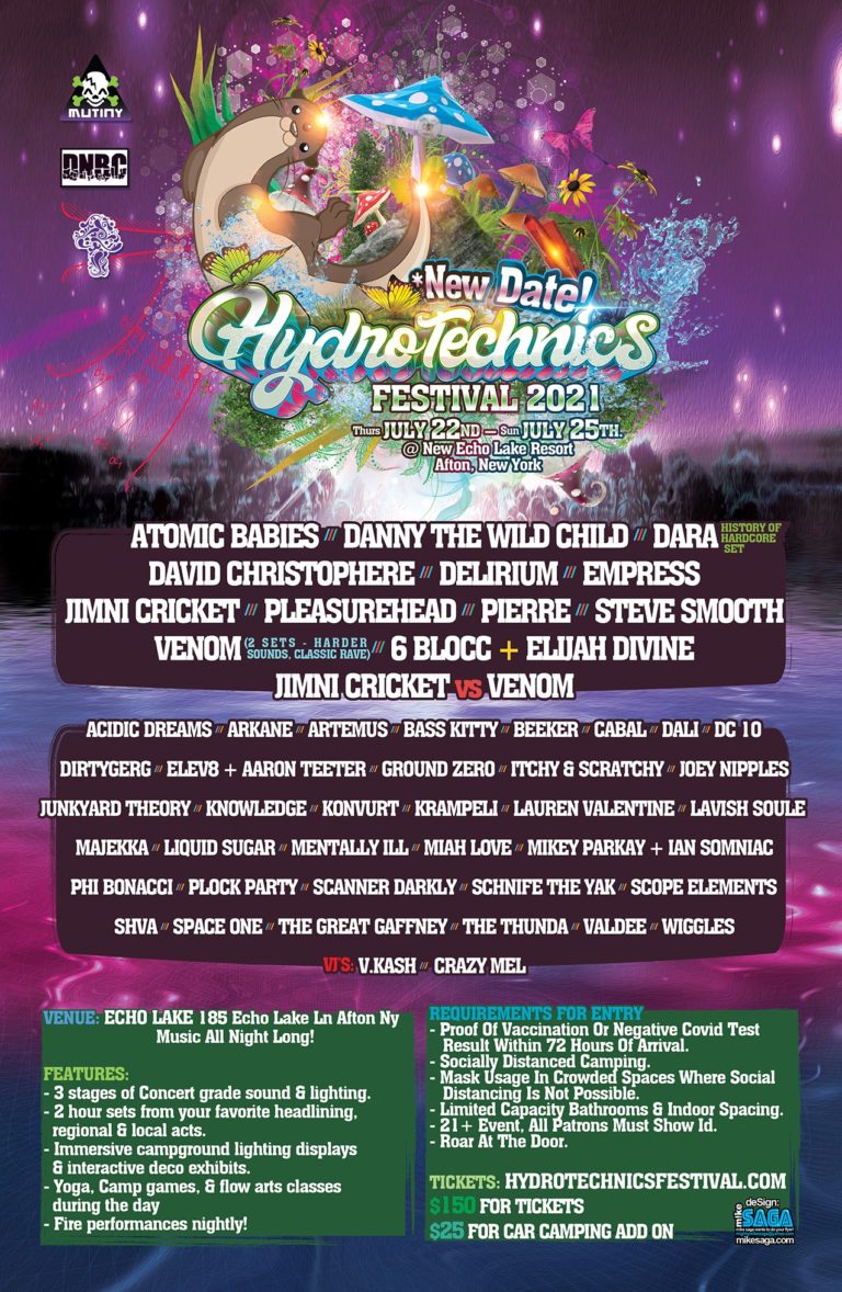 Lineup Hydrotechnics Festival